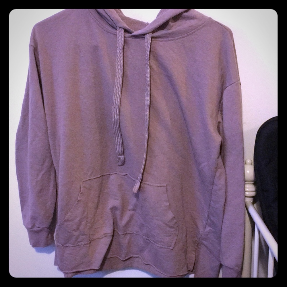 Brand: enough about me, purple pullover
